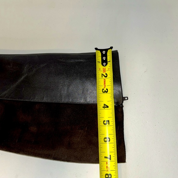 Bandolino Knee High Leather & Suede Zipper Heeled Boots 👢 Size 7.5 NWOT Brown - Picture 6 of 8